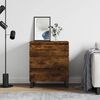 vidaXL Aparador madera contrachapada color roble ahumado 60x35x70 cm