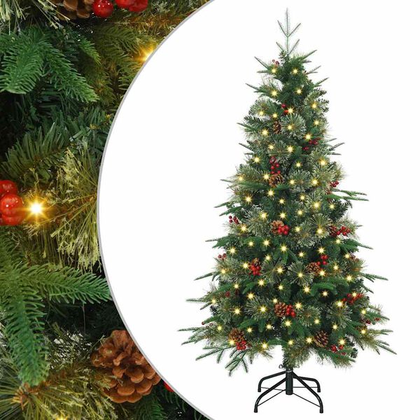 vidaXL &Aacute;rbol de Navidad artificial con ramas articuladas Verde 150 cm