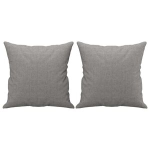 vidaXL Cojines decorativos 2 uds tela gris claro 40x40 cm