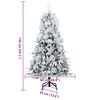 vidaXL Árbol de Navidad artificial con ramas articuladas 150 cm