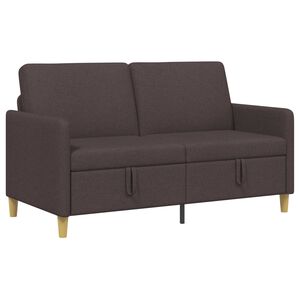 vidaXL Sof&aacute; con almacenamiento Marr&oacute;n Oscuro 152 x 78 x 87 cm