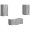 vidaXL Conjunto de mueble de TV 6 uds. Gris Sonoma