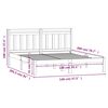vidaXL Estructura de cama madera maciza de pino 140x200 cm