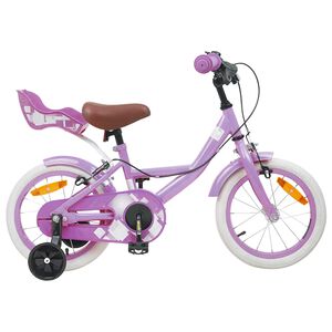 vidaXL Bicicleta Infantil 12 Pulgadas para 2-4 a&ntilde;os Morado