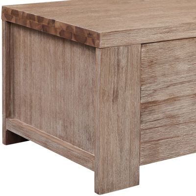 vidaXL Mueble para TV madera maciza de acacia cepillada 140x38x40 cm