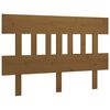 vidaXL Cabecero de cama madera maciza pino marr&oacute;n miel 123,5x3x81 cm