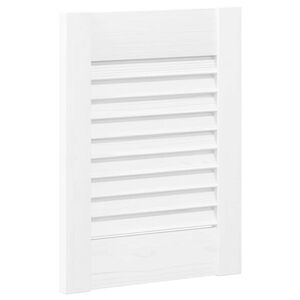 vidaXL Puerta de armario de lamas blanco 39,5x29,5 cm