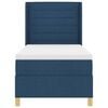 vidaXL Cama tipo Box Spring con colch&oacute;n Azul 100 x 200 cm tela