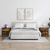 vidaXL Mesa de Noche Roble Humo 50 x 39.5 x 50 cm Madera contrachapada