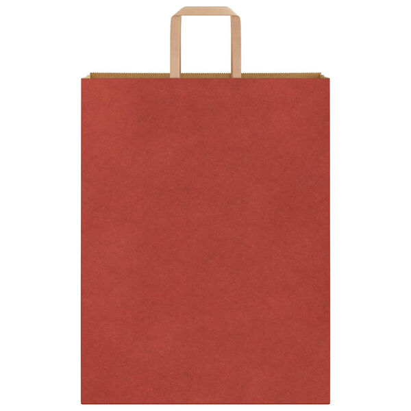 vidaXL Bolsas de papel con asas 250 uds rojo 32x12x42 cm