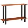 vidaXL Mesa Consola con estante Marr&oacute;n y Negro 110 x 30 x 75 cm