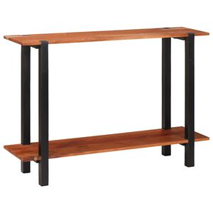 vidaXL Mesa Consola con estante Marr&oacute;n y Negro 110 x 30 x 75 cm