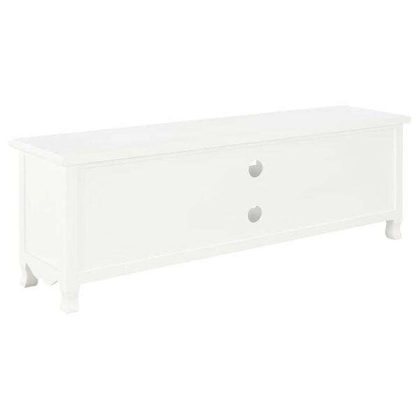 vidaXL Mueble para TV de madera blanco 120x30x40 cm