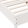 vidaXL Estructura de cama sin colchón madera maciza blanca 200x200 cm