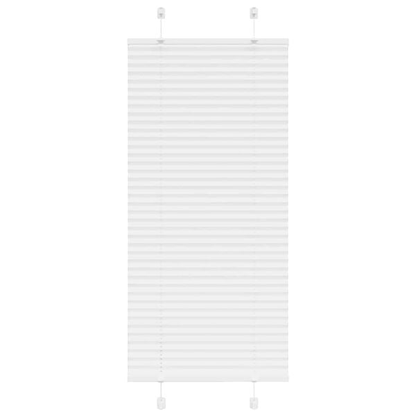 vidaXL Estor Plisado blanco 60x100 cm Tela Ancho 59,4 cm Poliéster