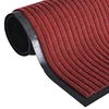 vidaXL Felpudo rojo 90 x 150 cm PVC