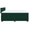 vidaXL Cama box spring con colch&oacute;n terciopelo verde oscuro 200x200 cm