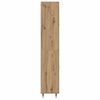 vidaXL Aparador alto 2 pcs Roble artesanal Madera de ingenier&iacute;a