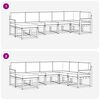 vidaXL Conjunto de sof&aacute;s de exterior 7 pcs Gris Natural y Claro