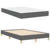 vidaXL Cama tipo Box Spring con colch&oacute;n Gris oscuro 120 x 190 cm tela