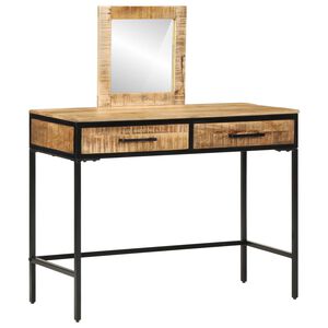 vidaXL Mesa de tocador Marr&oacute;n 100 x 40 x 120 cm Madera maciza de Mango
