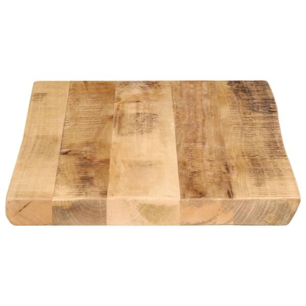 vidaXL Tablero de mesa borde natural madera maciza mango 70x40x2,5 cm