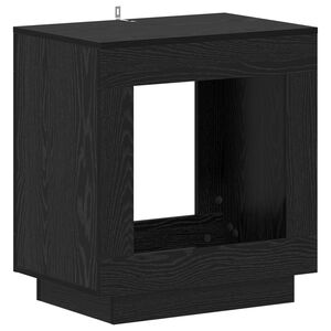 vidaXL Mesa lateral Roble Negro 60 x 40 x 65 cm Madera de ingenier&iacute;a