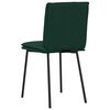 vidaXL Sillas de comedor 4 unidades terciopelo verde oscuro