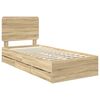 vidaXL Estructura de cama Roble Sonoma 75 x 190 cm Madera Ingenieril