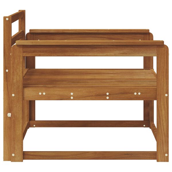 vidaXL Sof&aacute; intermedio de exterior Madera de Acacia S&oacute;lida Natural