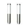 vidaXL Apliques de exterior 2 unidades acero inoxidable