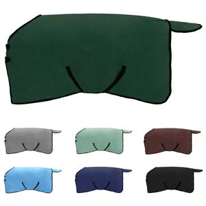 vidaXL Manta para Caballo Verde oscuro completo Poli&eacute;ster