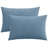 vidaXL Funda de almohada 2 pcs HEERLEN Azul 30 x 50 cm pana