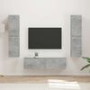 vidaXL Conjunto de mueble de TV 6 pcs Gris Concreto