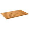 vidaXL Alfombrilla de ba&ntilde;o Marr&oacute;n 80 x 50 cm Madera de Acacia S&oacute;lida
