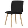 vidaXL Sillas de comedor 4 unidades tela negras