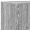 vidaXL Muebles TV de pared con luces LED 2 uds gris Sonoma 80x35x31 cm