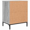 vidaXL Armario de Noche con caj&oacute;n 2 pcs Gris sonoma 49 x 36 x 61 cm