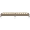 vidaXL Estructura de cama sin colch&oacute;n tela gris taupe 80x200 cm