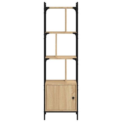 vidaXL Estantería con puerta madera roble Sonoma 44,5x30x154,5 cm
