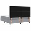 vidaXL Cama tipo Box Spring con colch&oacute;n Gris claro 180 x 200 cm tela