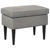 vidaXL Reposapi&eacute;s Gris Claro 55 x 35 x 41 cm Terciopelo