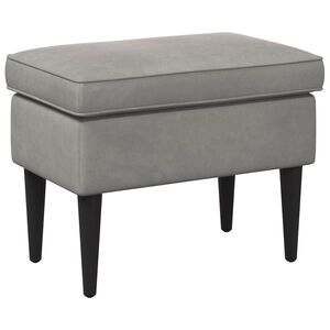 vidaXL Reposapi&eacute;s Gris Claro 55 x 35 x 41 cm Terciopelo
