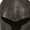 vidaXL Réplica de casco de caballero medieval antiguo LARP acero plata