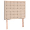 vidaXL Estructura cama sin colch&oacute;n cuero sint&eacute;tico capuchino 120x190cm