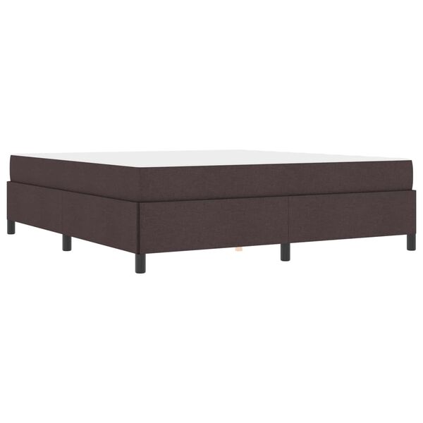 vidaXL Cama tipo Box Spring Marr&oacute;n Oscuro 180 x 200 cm tela