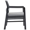 vidaXL Juego de muebles de jardín 3 piezas plástico gris antracita