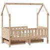 vidaXL Estructura de cama infantil con cajones madera de pino 80x170cm