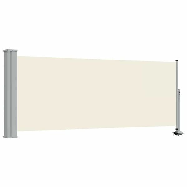 vidaXL Toldo lateral retr&aacute;ctil para patio 100x300 cm crema