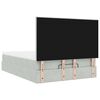 vidaXL Estructura cama otomana con colchones gris claro 140x200cm